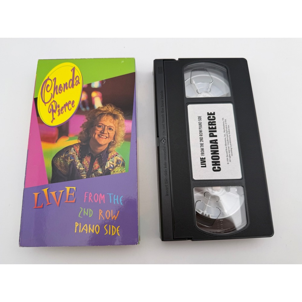 Chonda Pierce Live From The 2nd Row Piano Side VHS 1994 Christian Comedy Tape